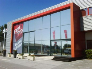 magasin vitre teinté