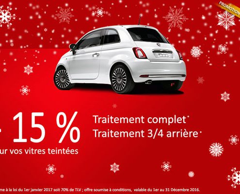 Promotion de Noël à Besançon pour vos vitres teintées automobile