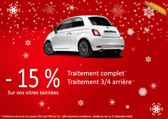 Promotion de Noël à Besançon pour vos vitres teintées automobile